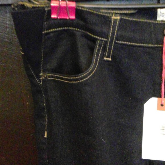 HATCH "Nearly Skinny Maternity Jeans"; SZ 30, Color 'SERENITY' - Picture 2 of 7
